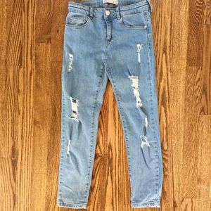 Zara Girls Collection Size 9/10 Ripped Jeans